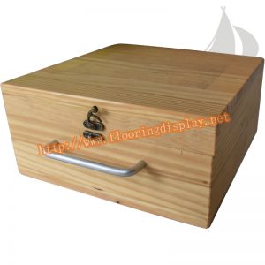 定制設(shè)計(jì)密度板木地板樣品展示手提箱PY141(1