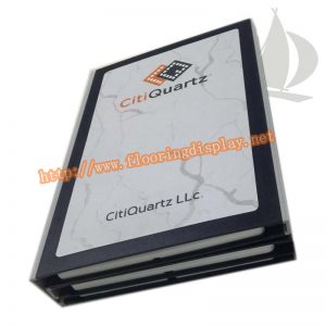 定制白色邊框黑色外框雙用型木地板樣品展示冊(cè)PY185(4